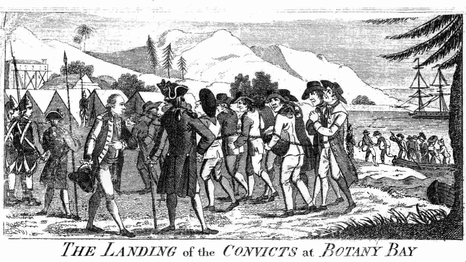 convicts at botany bay