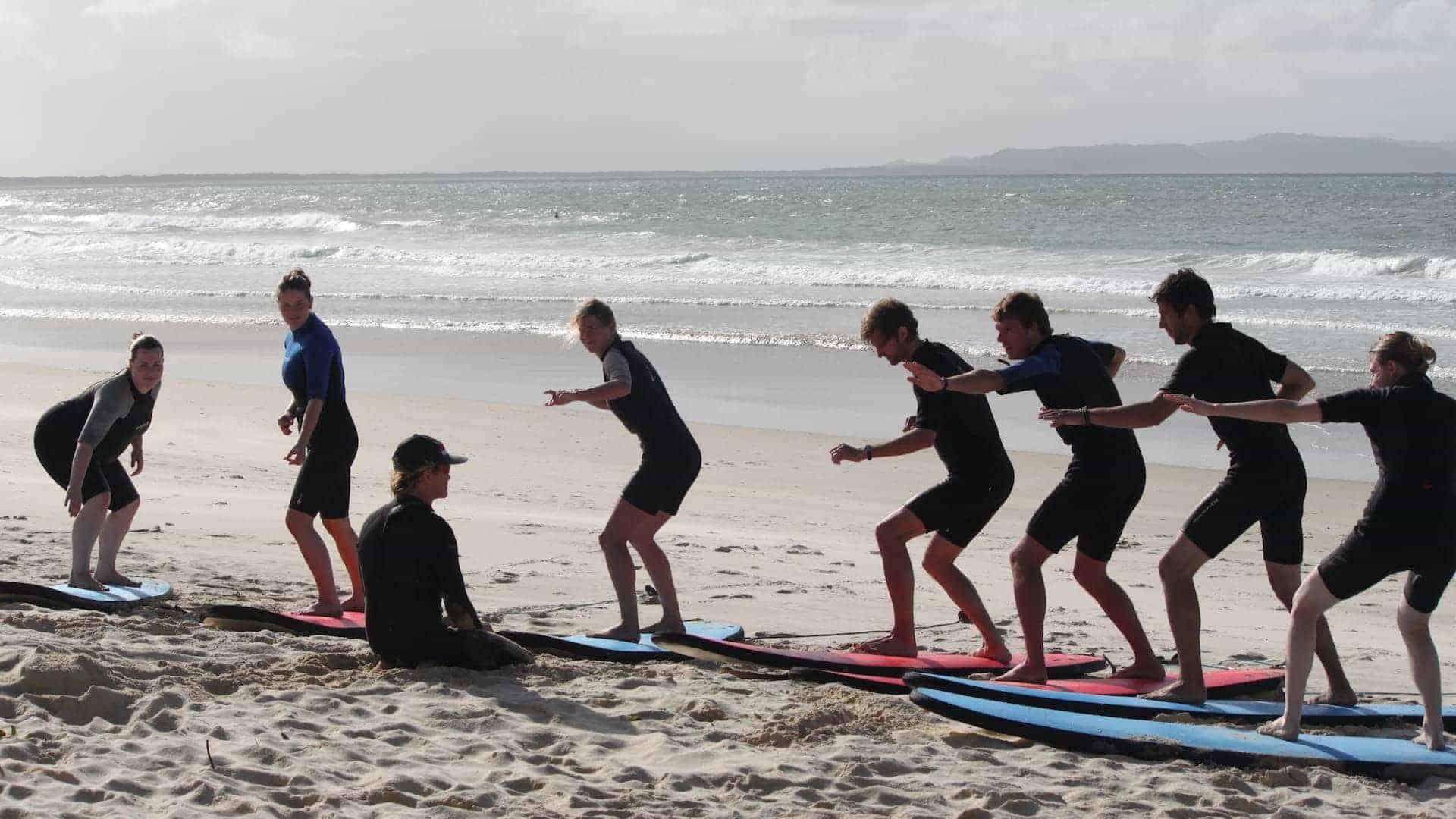 learn to surf noosa