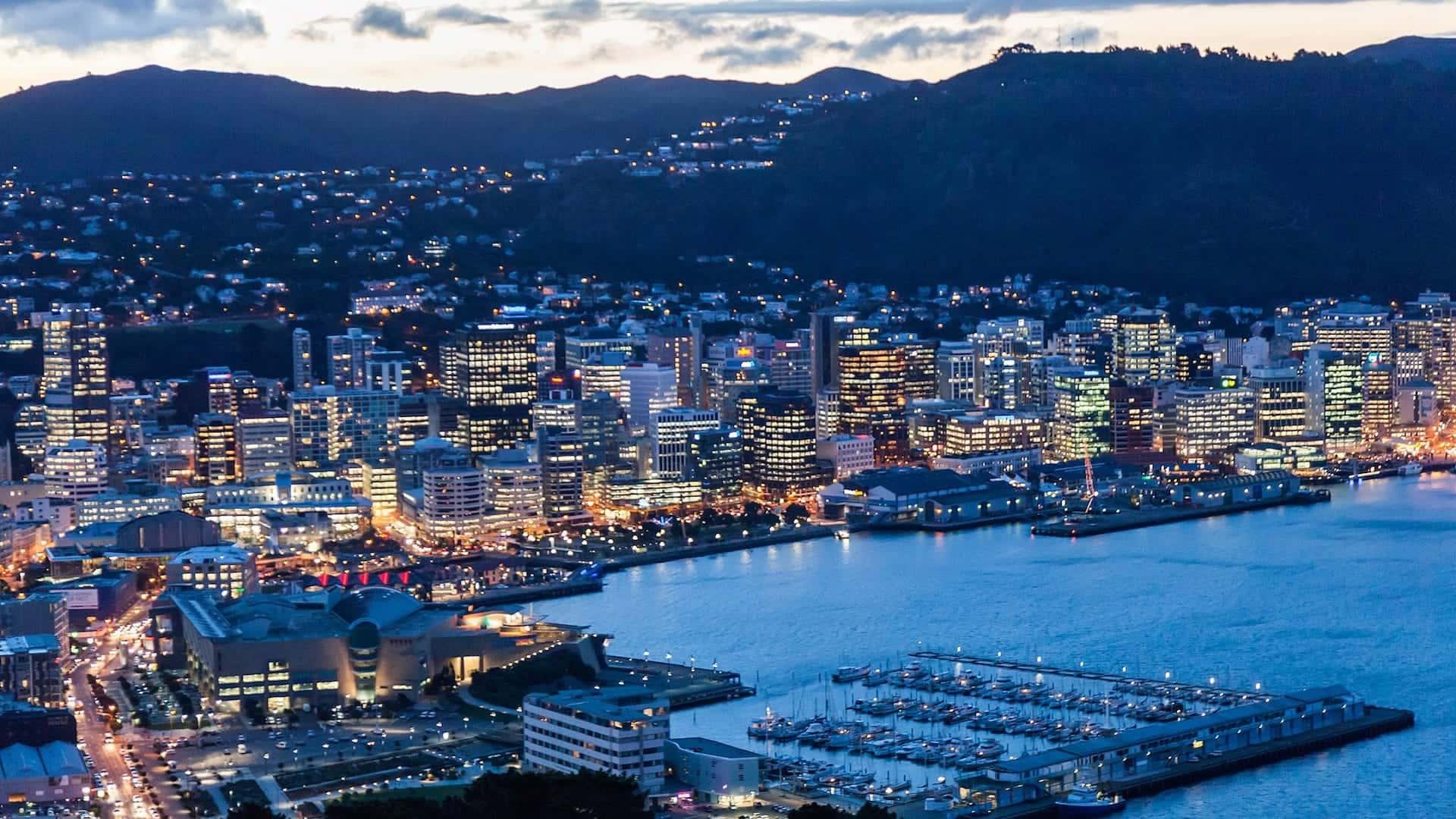 wellington at night