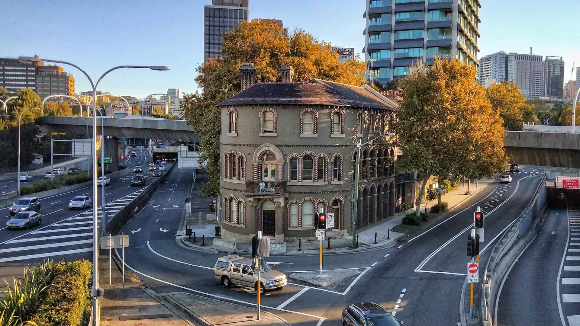 city driving in australia