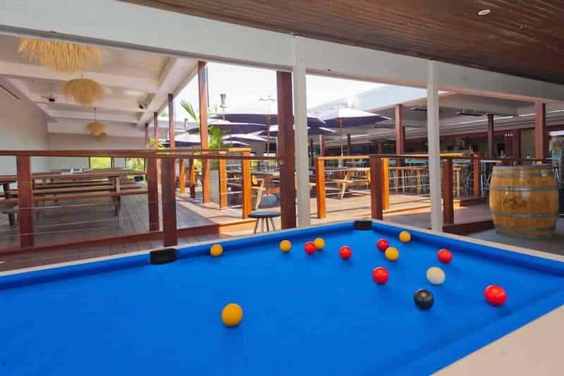 pool tables at hoey moey backpackers coffs harbour