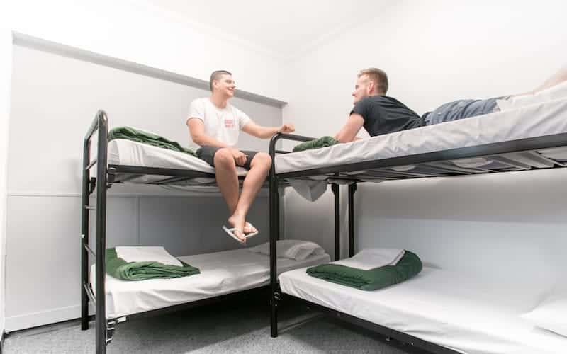 shared mixed dorm accommodation