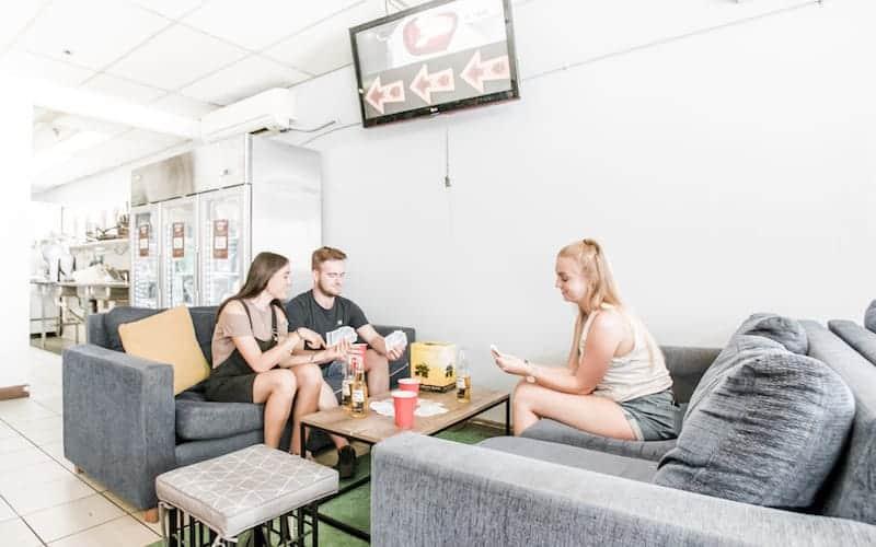 communal areas at sydney hostel