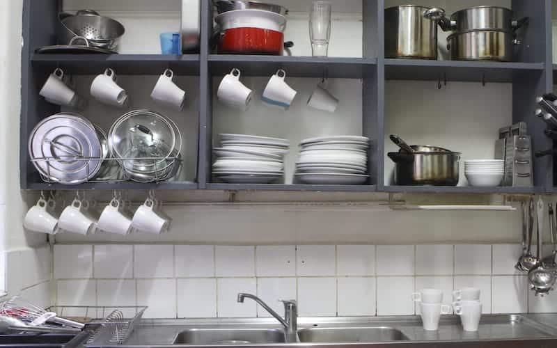 kitchen at all nations hostel melbourne