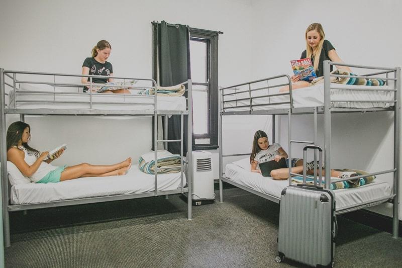 4 bed dorm at nomads brisbane hostel