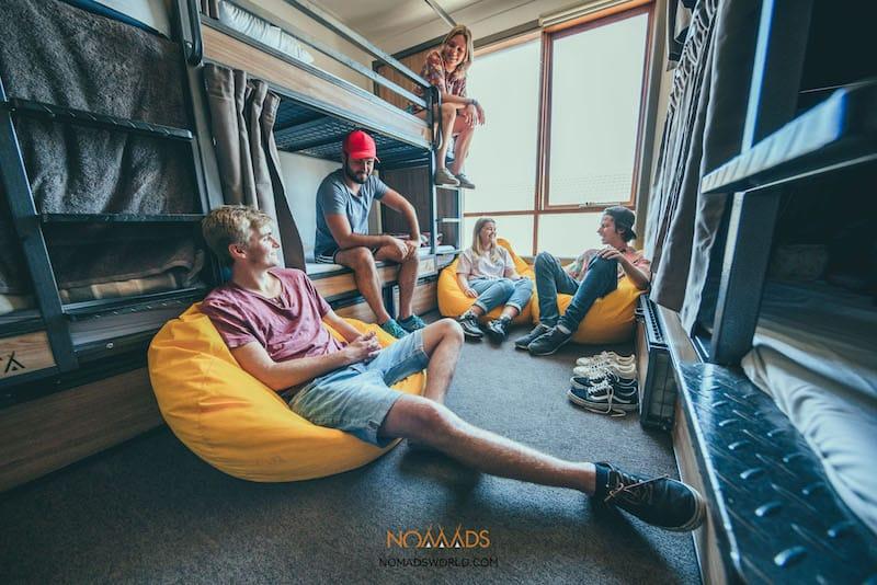 nomads st kilda hostel pod beds