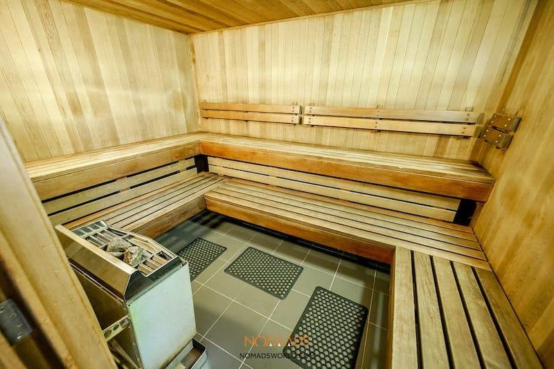 sauana at nomads hostel queenstown