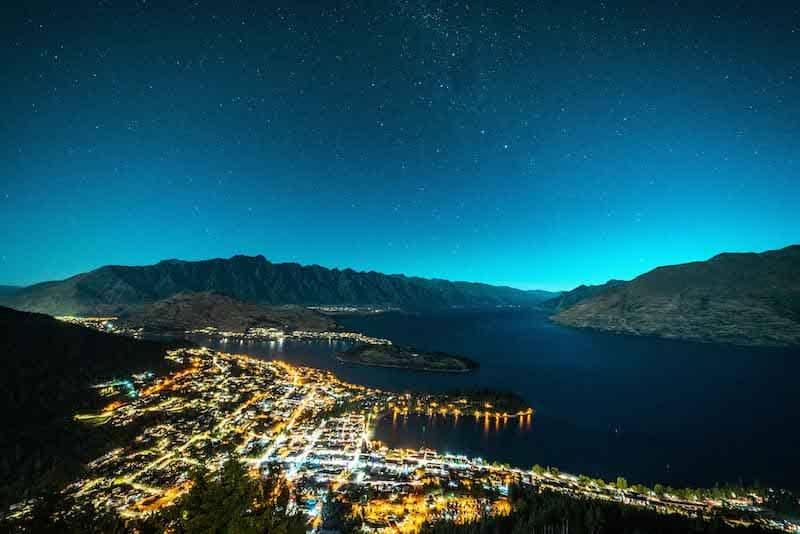 queenstown at night