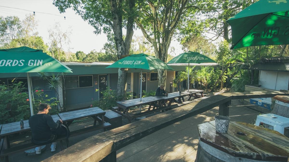 Beer garden at Nomads Noosa
